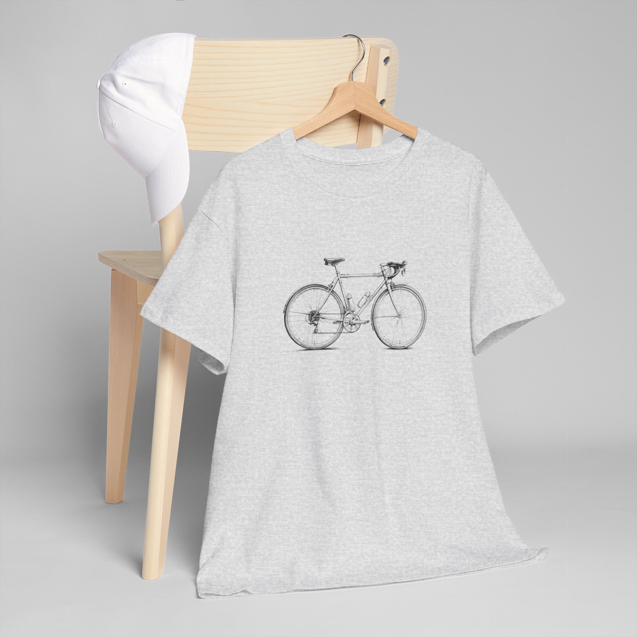 Vintage Cykel - Unisex T-shirt i Kraftig Bomuld