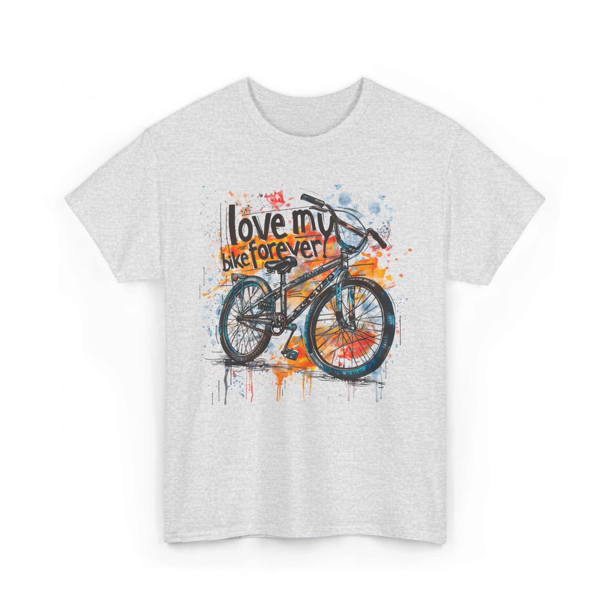 Love My Bike Forever  - Unisex Heavy Cotton Tee