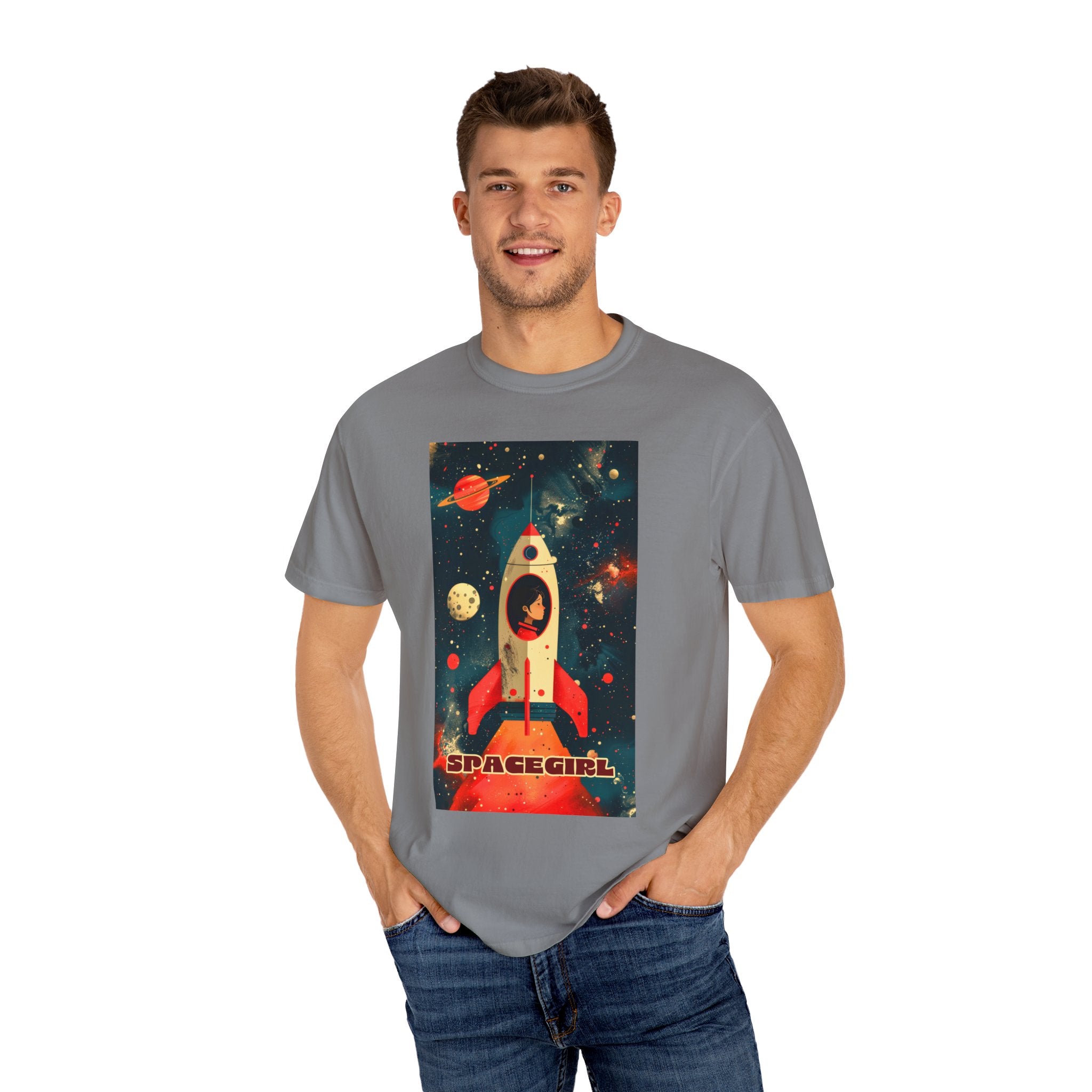 Spacegirl - Unisex Garment-Dyed T-shirt