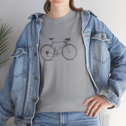 Vintage Cykel - Unisex T-shirt i Kraftig Bomuld