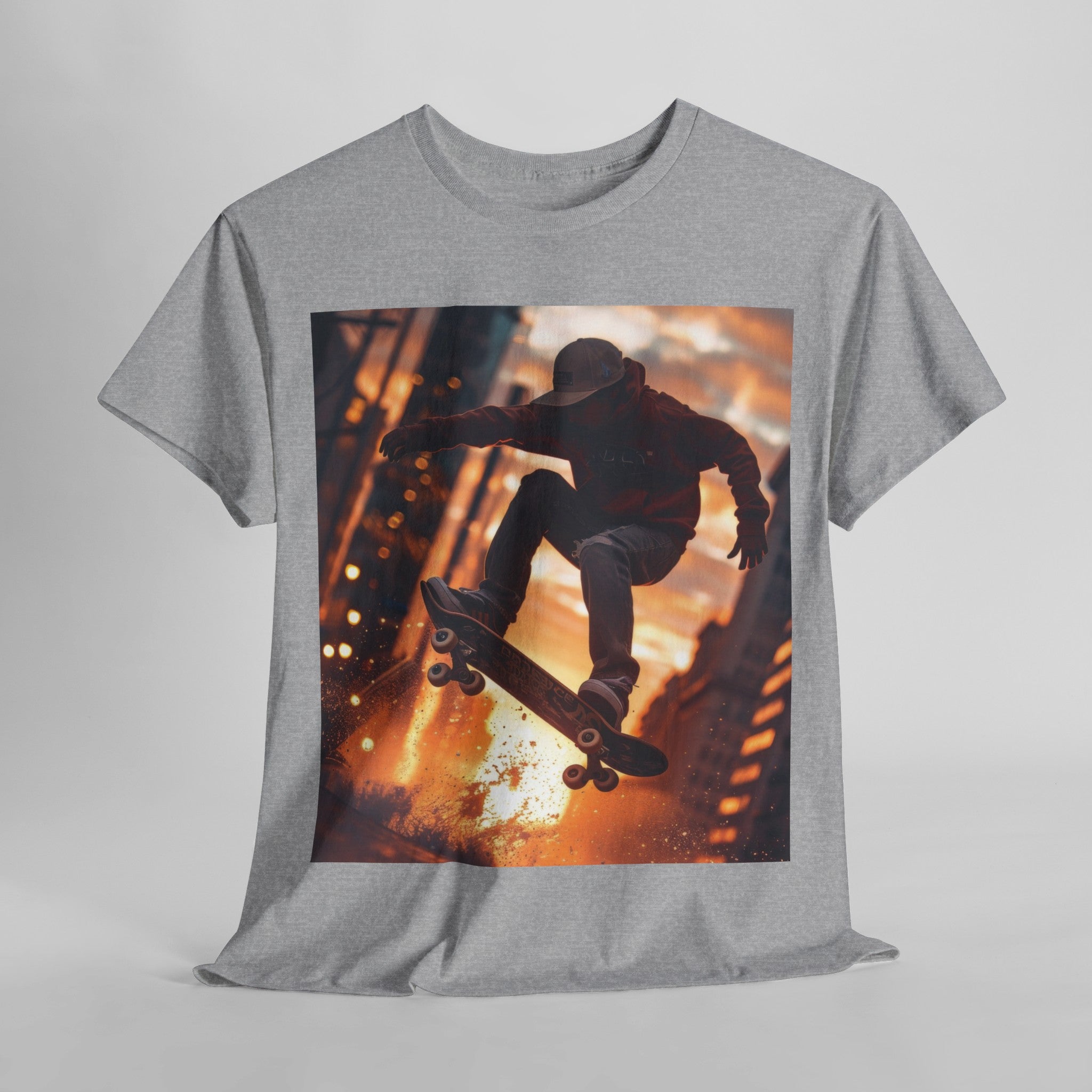  Urban Skateboarding - Unisex Kraftig Bumuld T-shirt