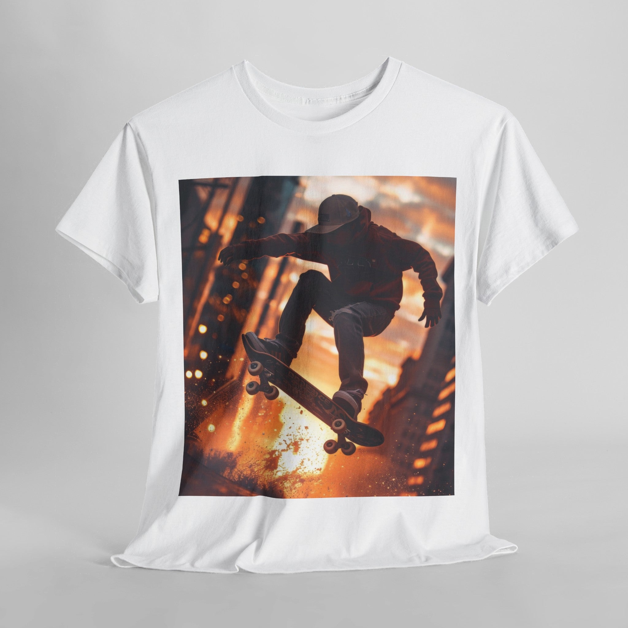  Urban Skateboarding - Unisex Kraftig Bumuld T-shirt