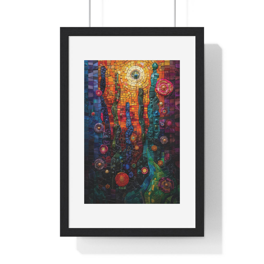 Radiant Depths - Vertical Framed Poster