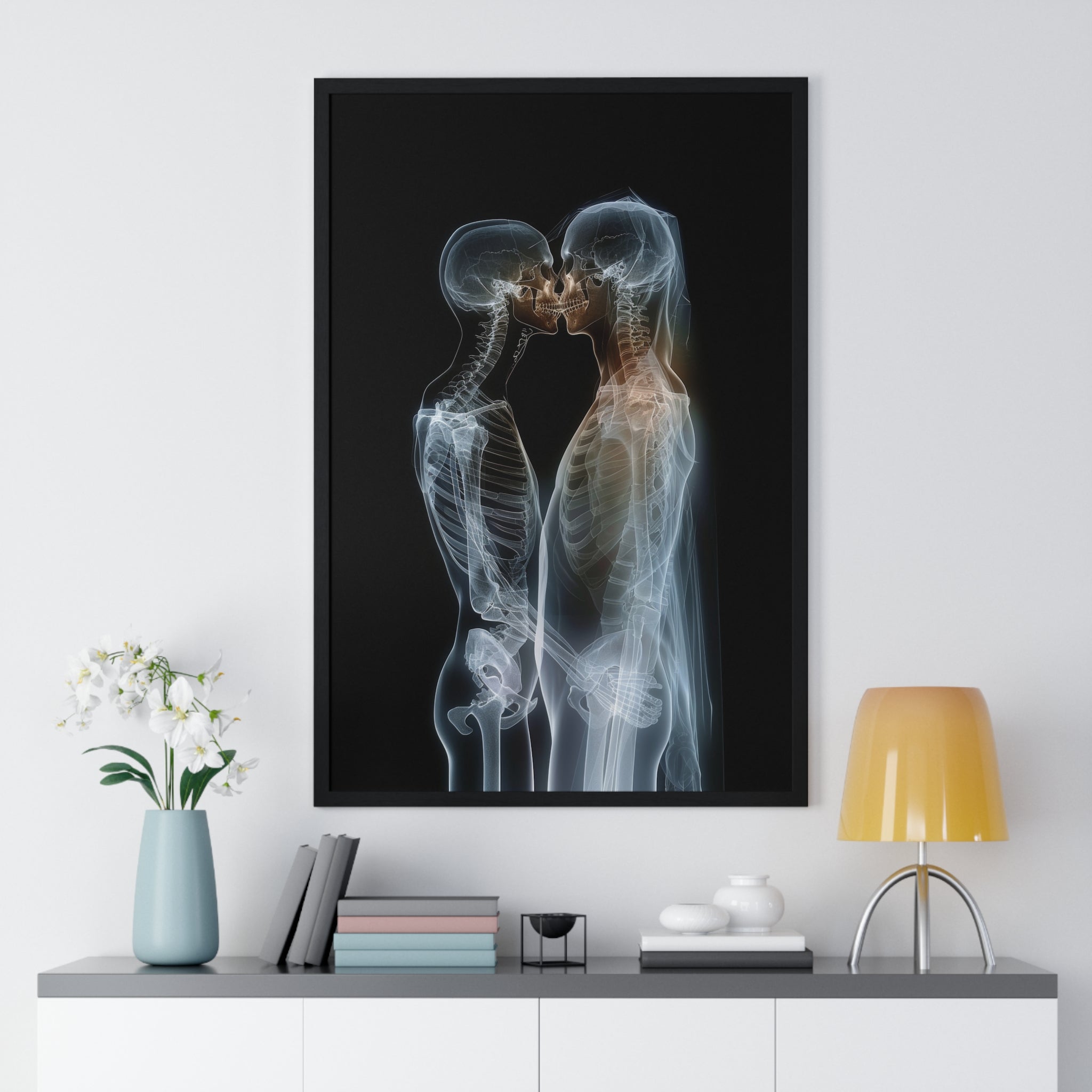 Transparent Love - Vertical Framed Poster