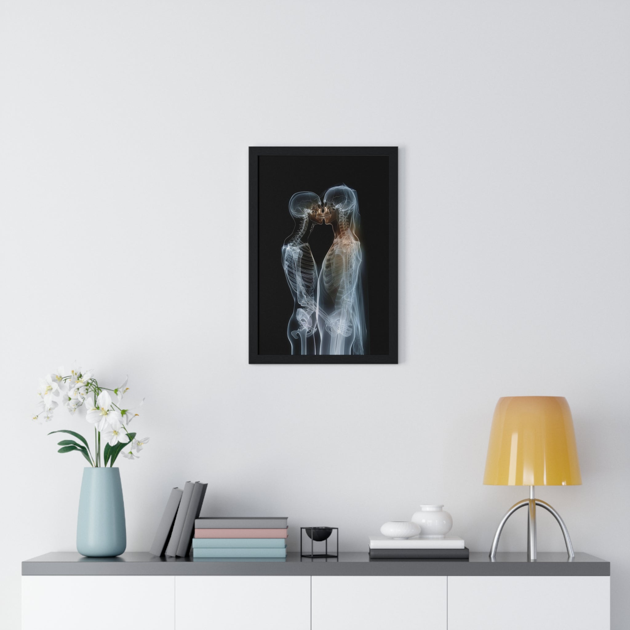 Transparent Love - Vertical Framed Poster