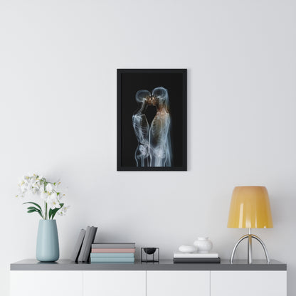 Transparent Love - Vertical Framed Poster