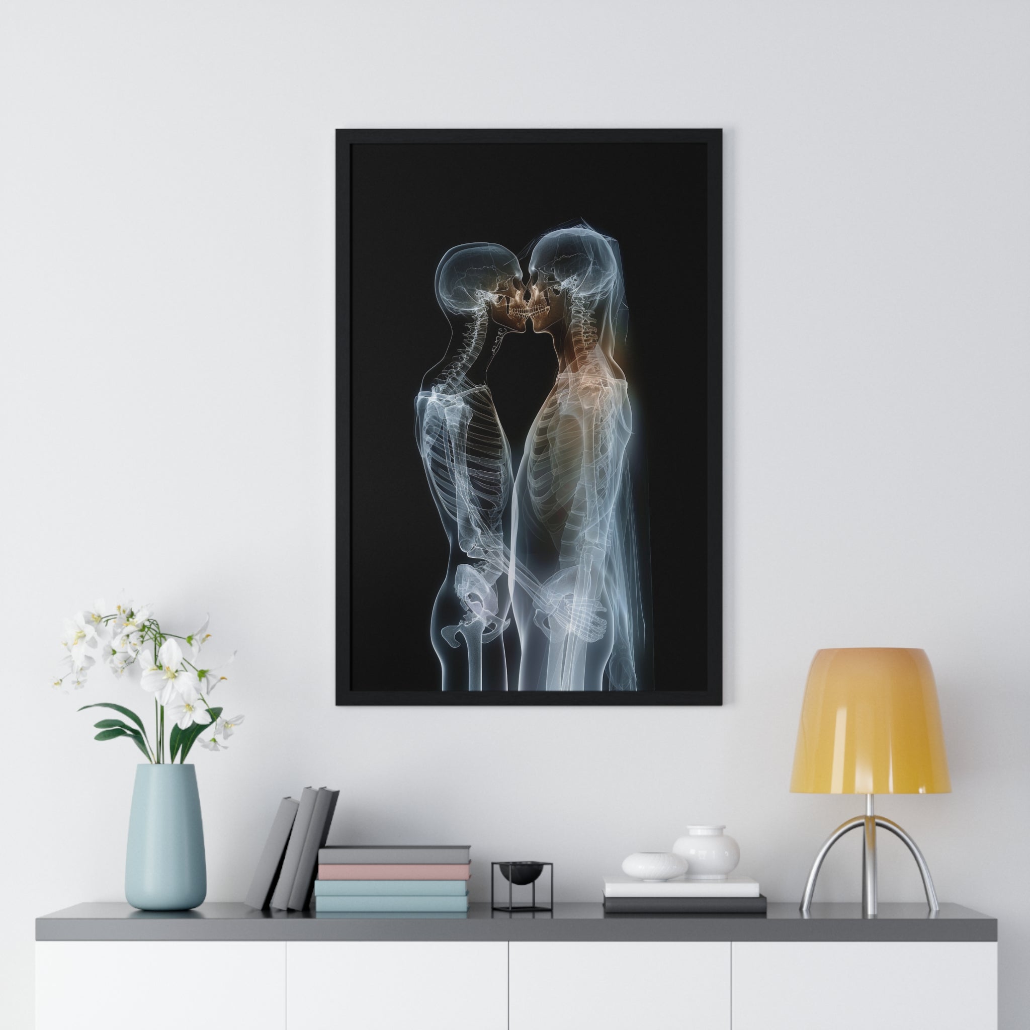 Transparent Love - Vertical Framed Poster