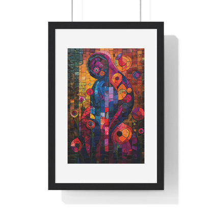 Kaleidoscopic Dreams - Vertical Framed Poster