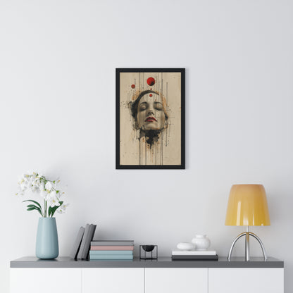 Women Graphic Drawings 1 - Vertical Framed Poster