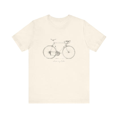 Love My Bike - Unisex Jersey Kortærmet T-shirt