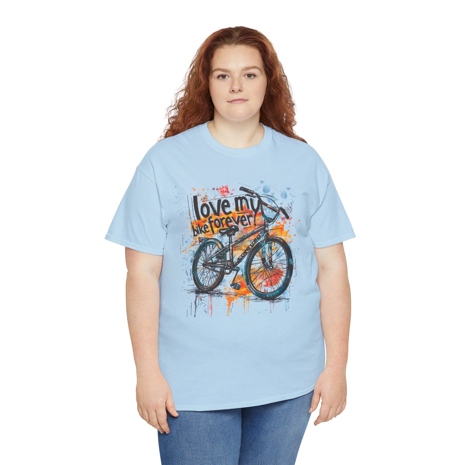 Love My Bike Forever  - Unisex Heavy Cotton Tee