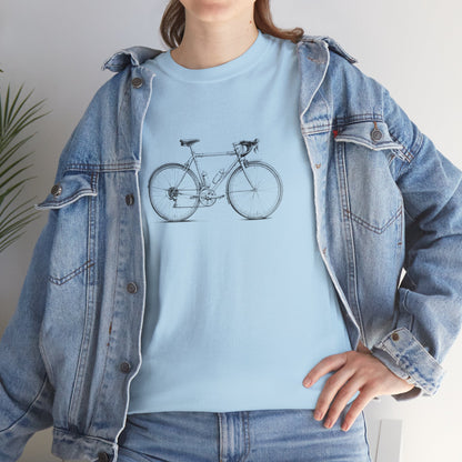 Vintage Cykel - Unisex T-shirt i Kraftig Bomuld