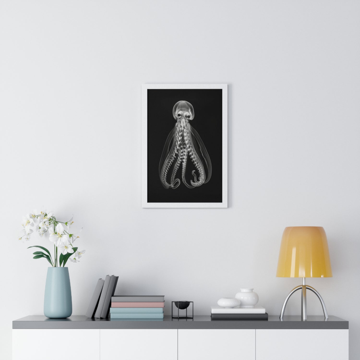 Octopus Look - Vertical Framed Poster