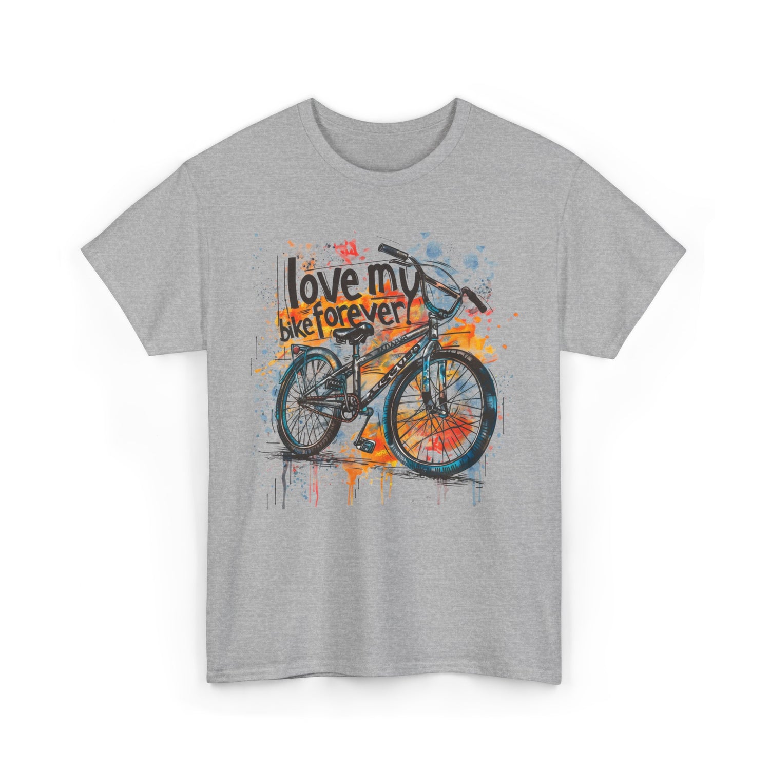 Love My Bike Forever  - Unisex Heavy Cotton Tee