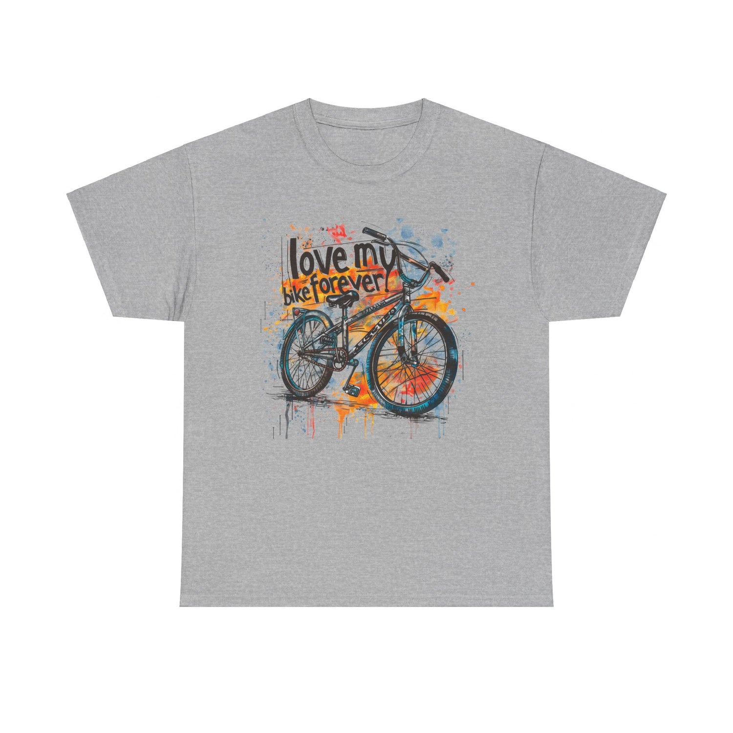 Love My Bike Forever  - Unisex Heavy Cotton Tee