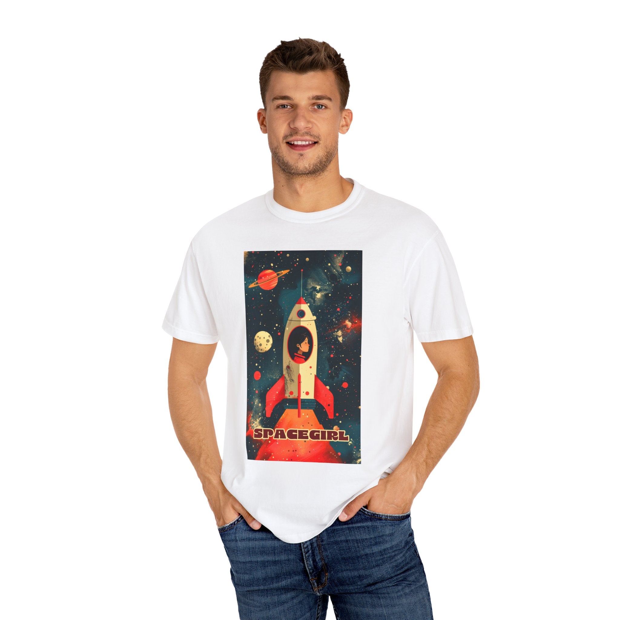 Spacegirl - Unisex Garment-Dyed T-shirt