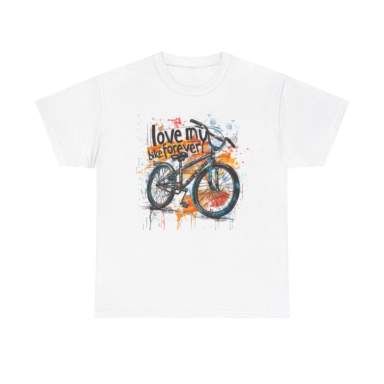 Love My Bike Forever  - Unisex Heavy Cotton Tee