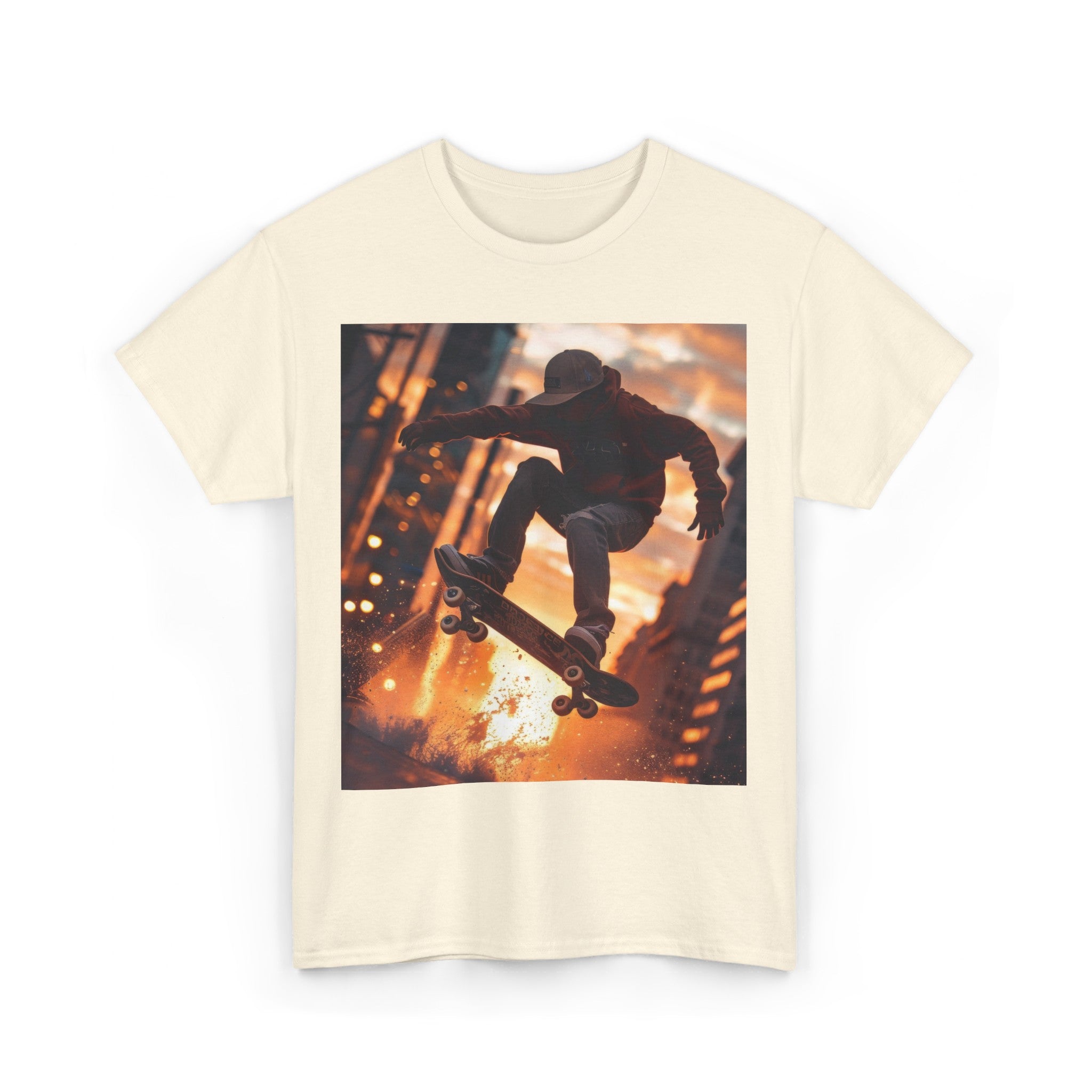  Urban Skateboarding - Unisex Kraftig Bumuld T-shirt