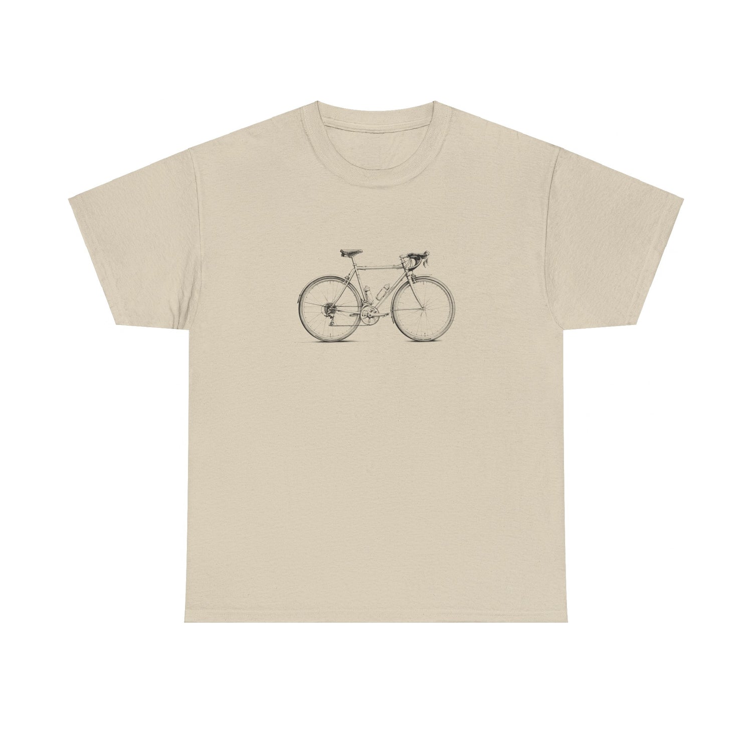 Vintage Cykel - Unisex T-shirt i Kraftig Bomuld