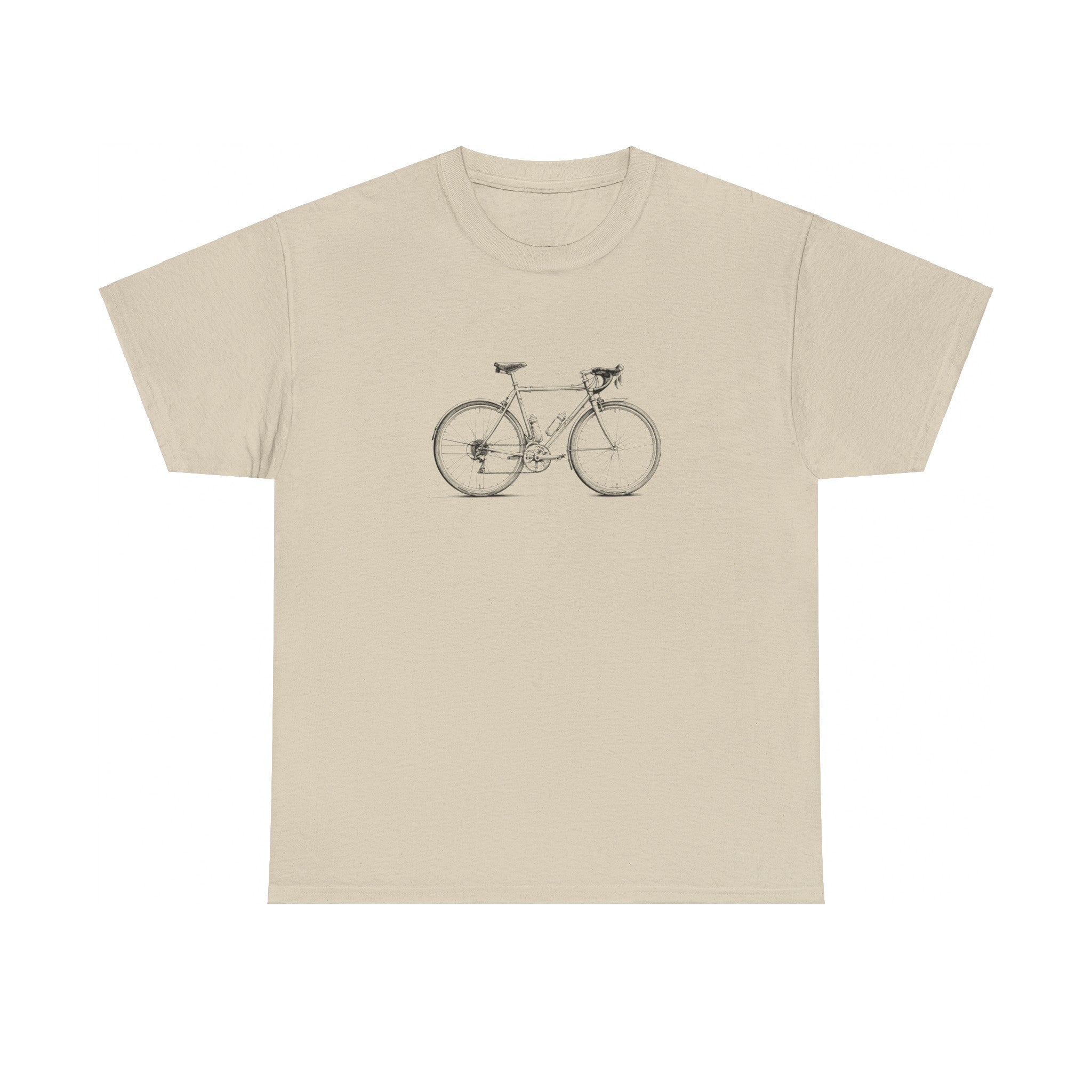 Vintage Cykel - Unisex T-shirt i Kraftig Bomuld