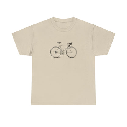 Vintage Cykel - Unisex T-shirt i Kraftig Bomuld