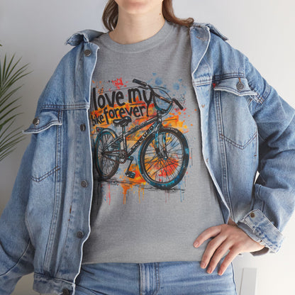 Love My Bike Forever  - Unisex Heavy Cotton Tee