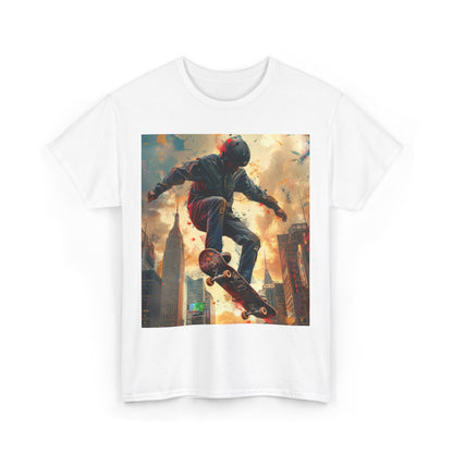 Skyline Skateboarding - Unisex Kraftig Bomuld T-shirt