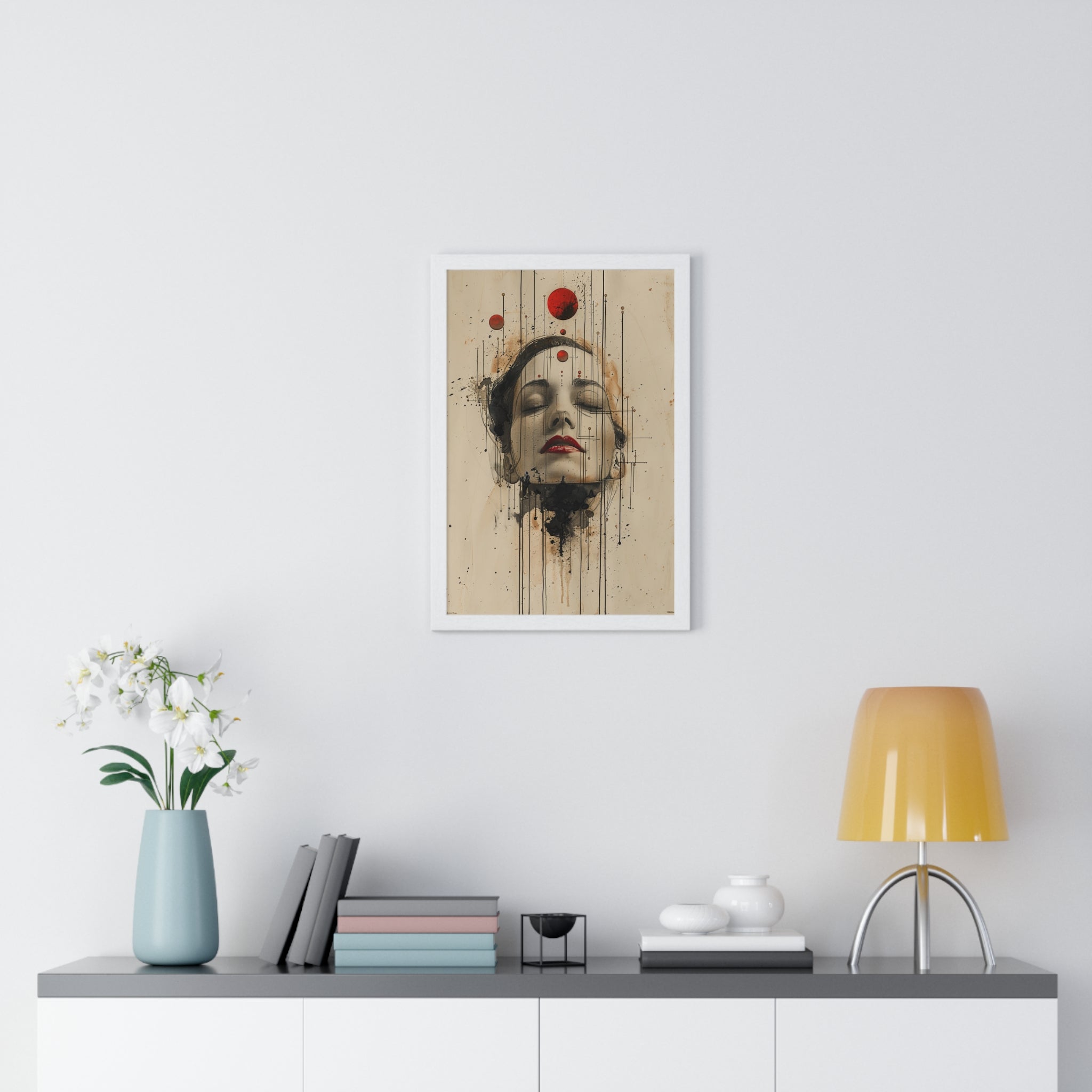 Women Graphic Drawings 1 - Vertical Framed Poster