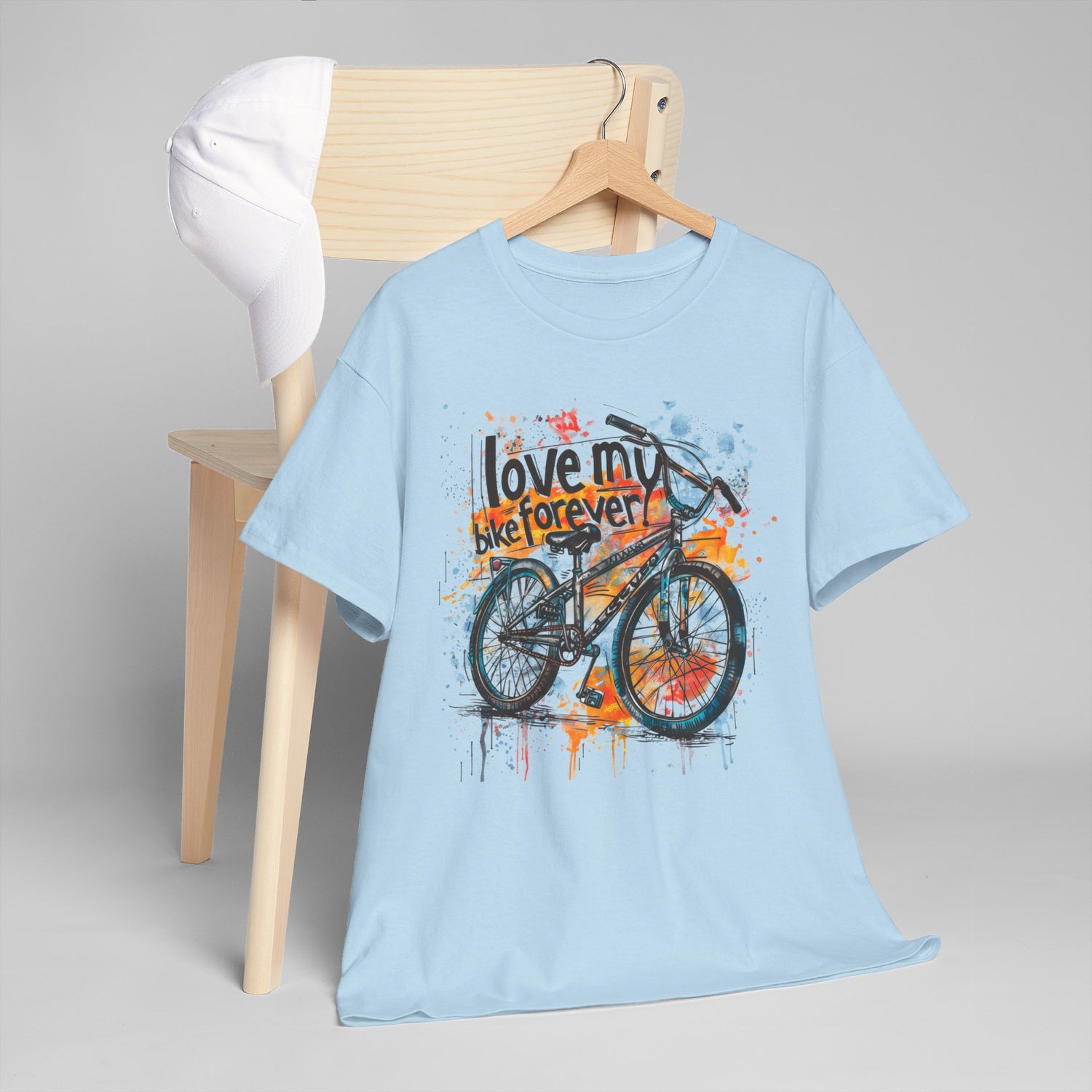 Love My Bike Forever  - Unisex Heavy Cotton Tee