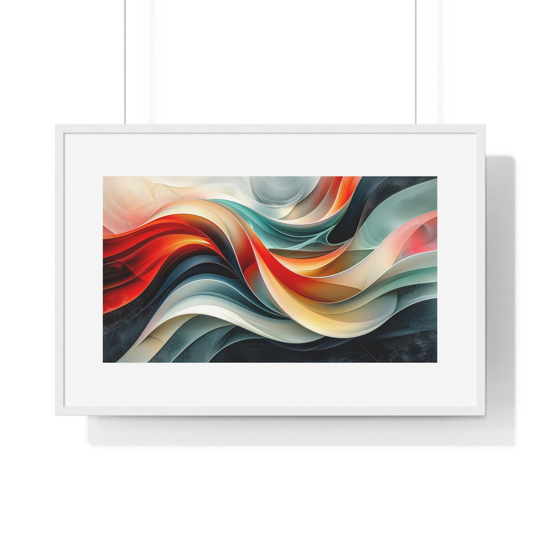 Vibrant Flux - Horizontal Framed Poster