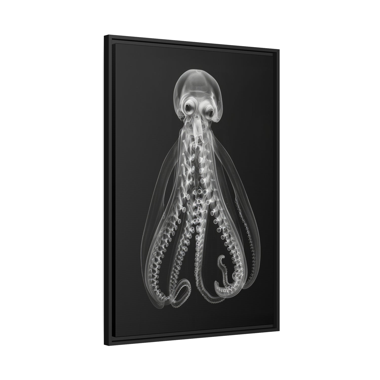 Octopus Look - Matte Canvas, Black Frame