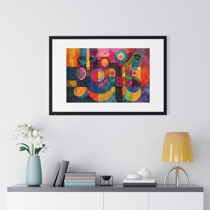 Spot My Circles - Horizontal Framed Poster