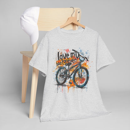 Love My Bike Forever  - Unisex Heavy Cotton Tee