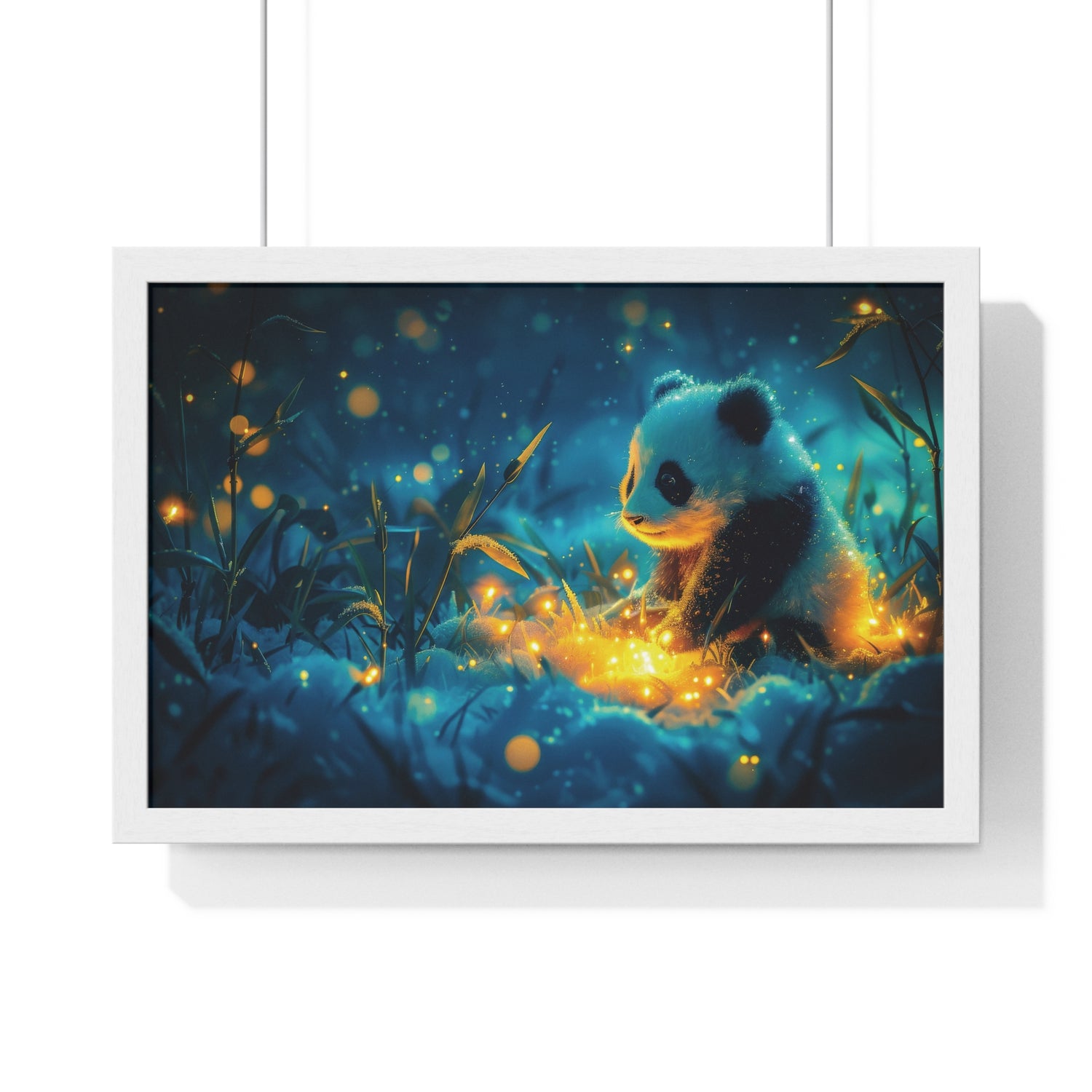 Panda Cub 1 - Horizontal Framed Poster