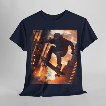  Urban Skateboarding - Unisex Kraftig Bumuld T-shirt