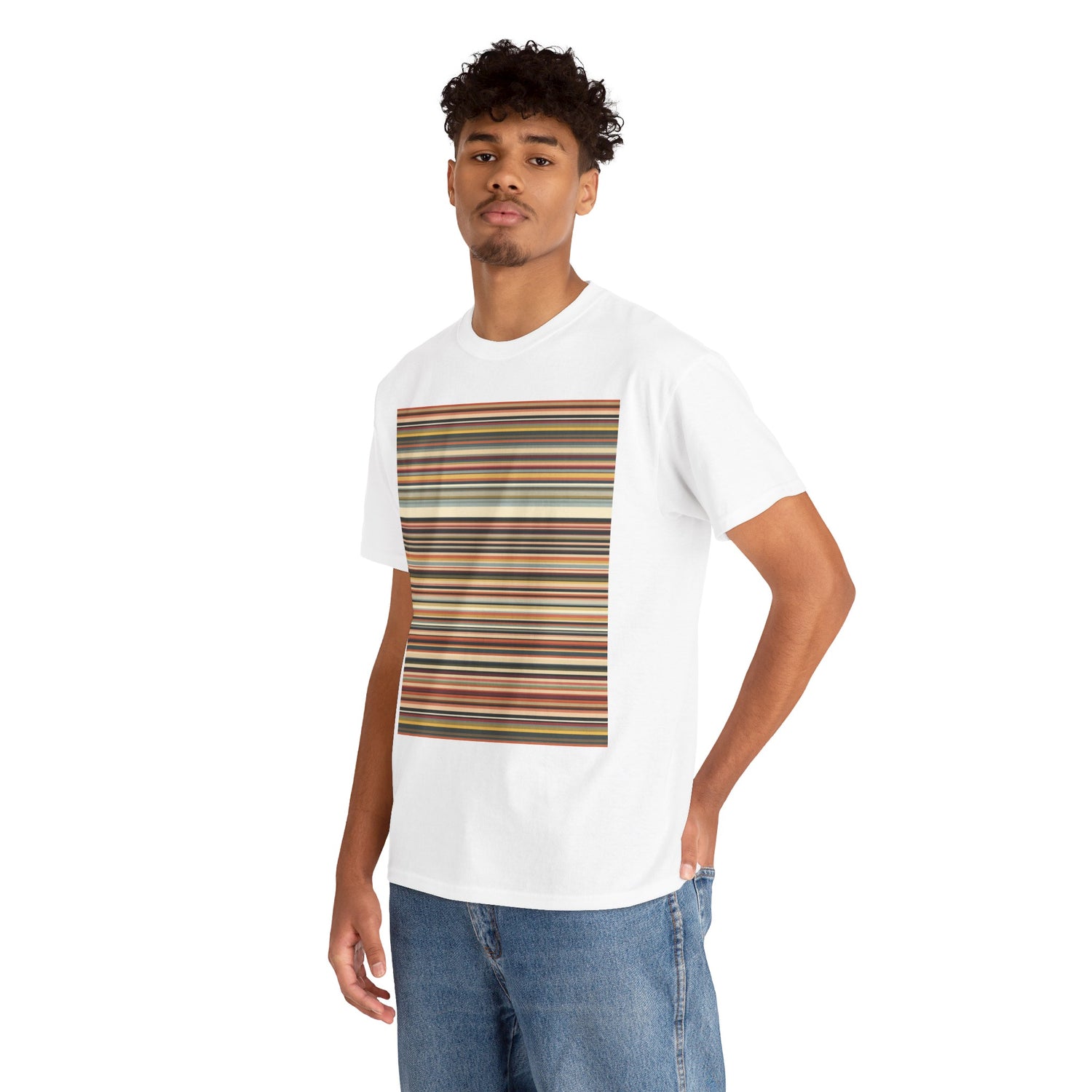 Color Stack -  Unisex T-shirt i kraftig bomuld