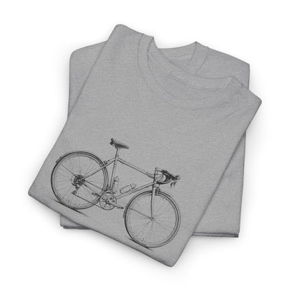 Vintage Cykel - Unisex T-shirt i Kraftig Bomuld