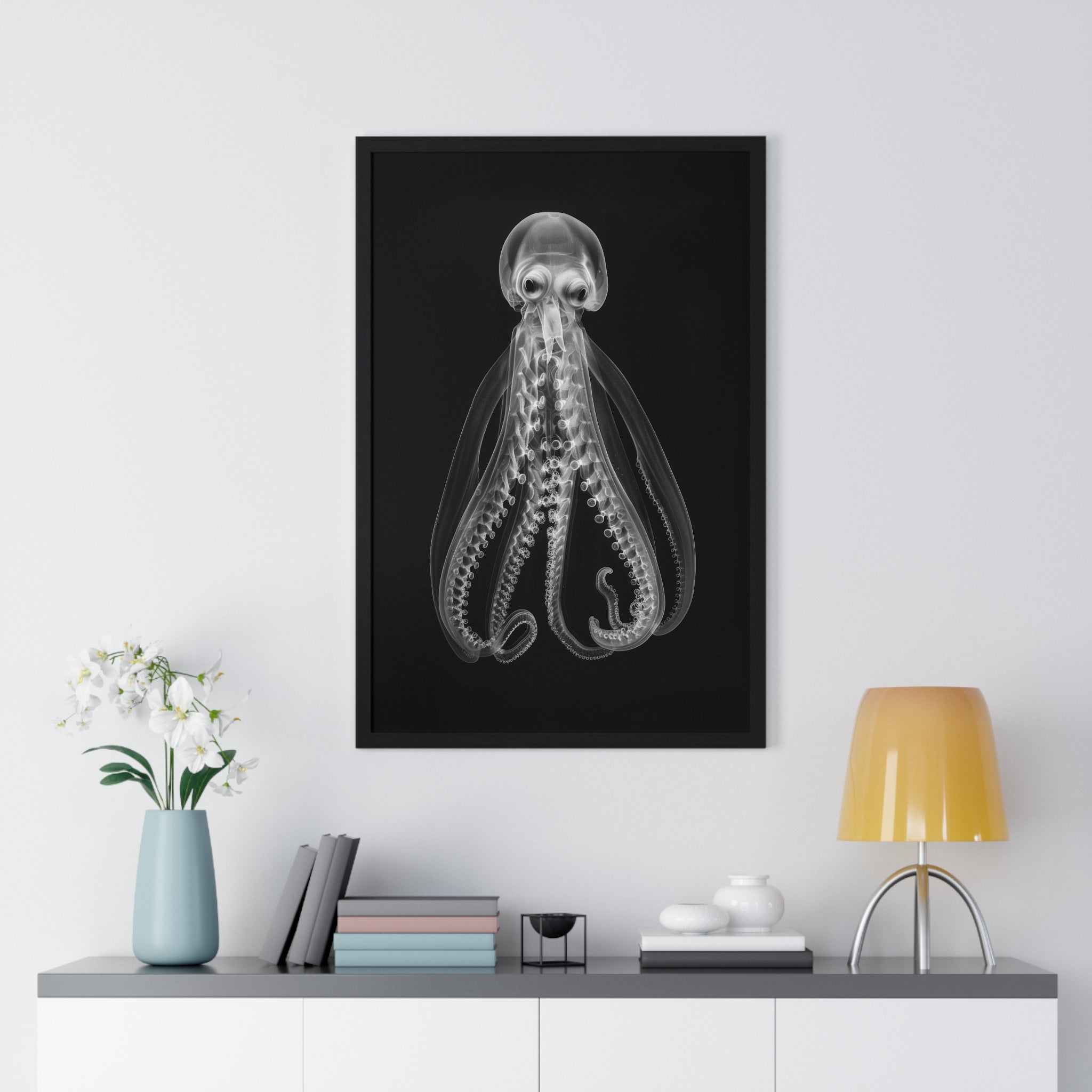 Octopus Look - Vertical Framed Poster