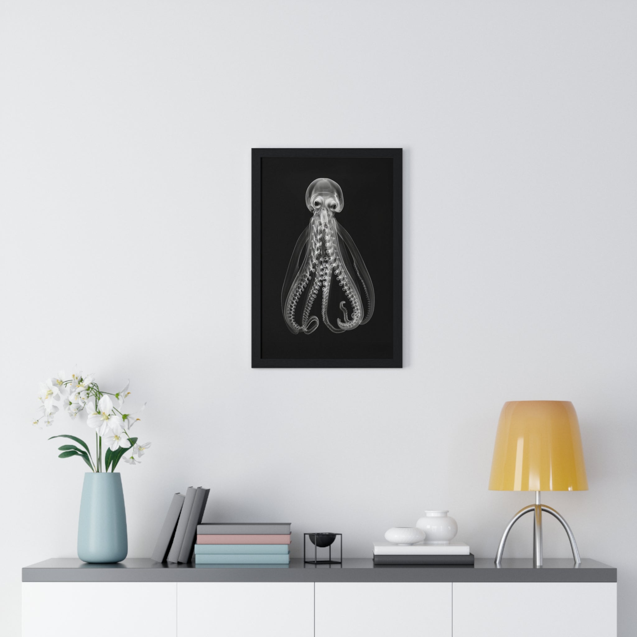 Octopus Look - Vertical Framed Poster