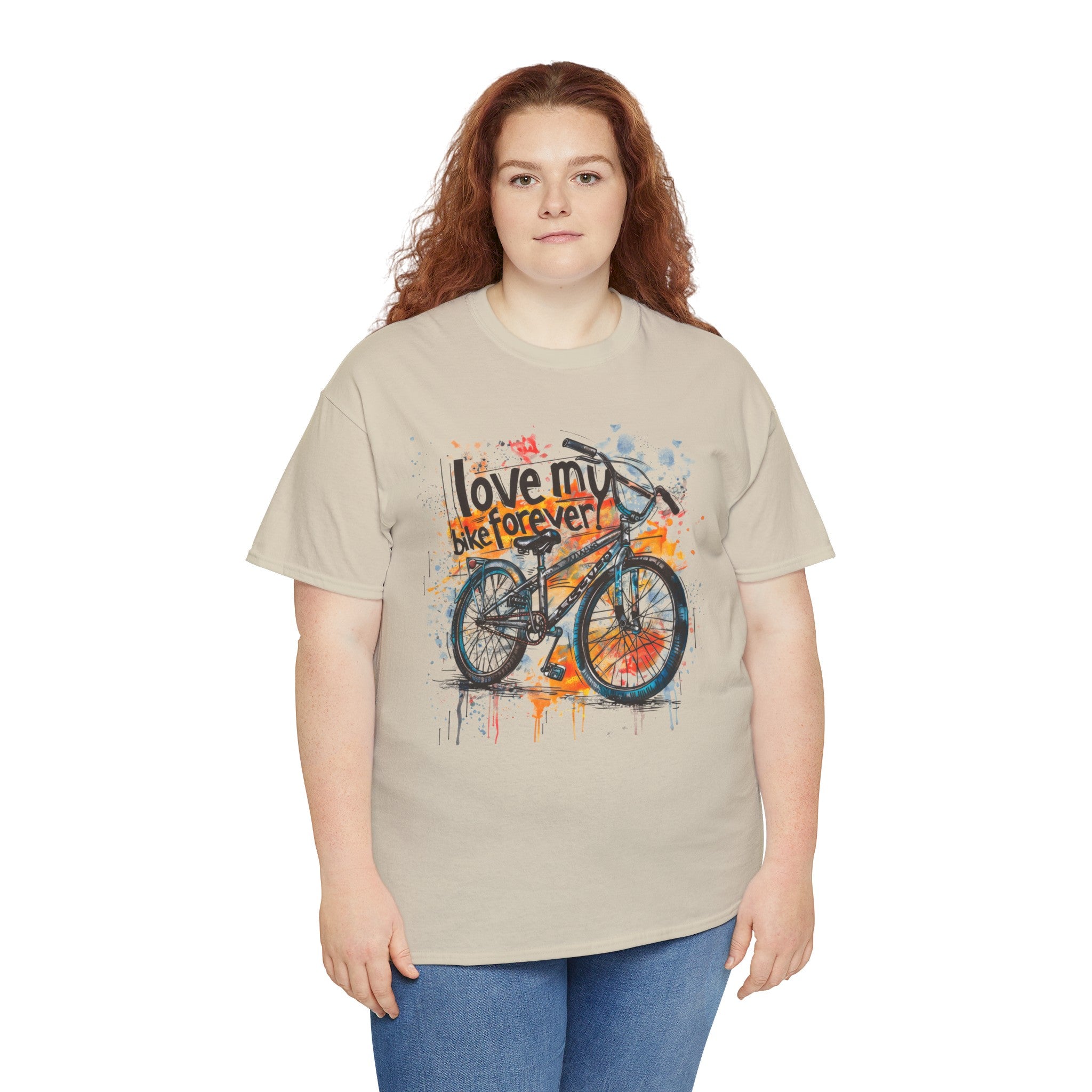 Love My Bike Forever  - Unisex Heavy Cotton Tee