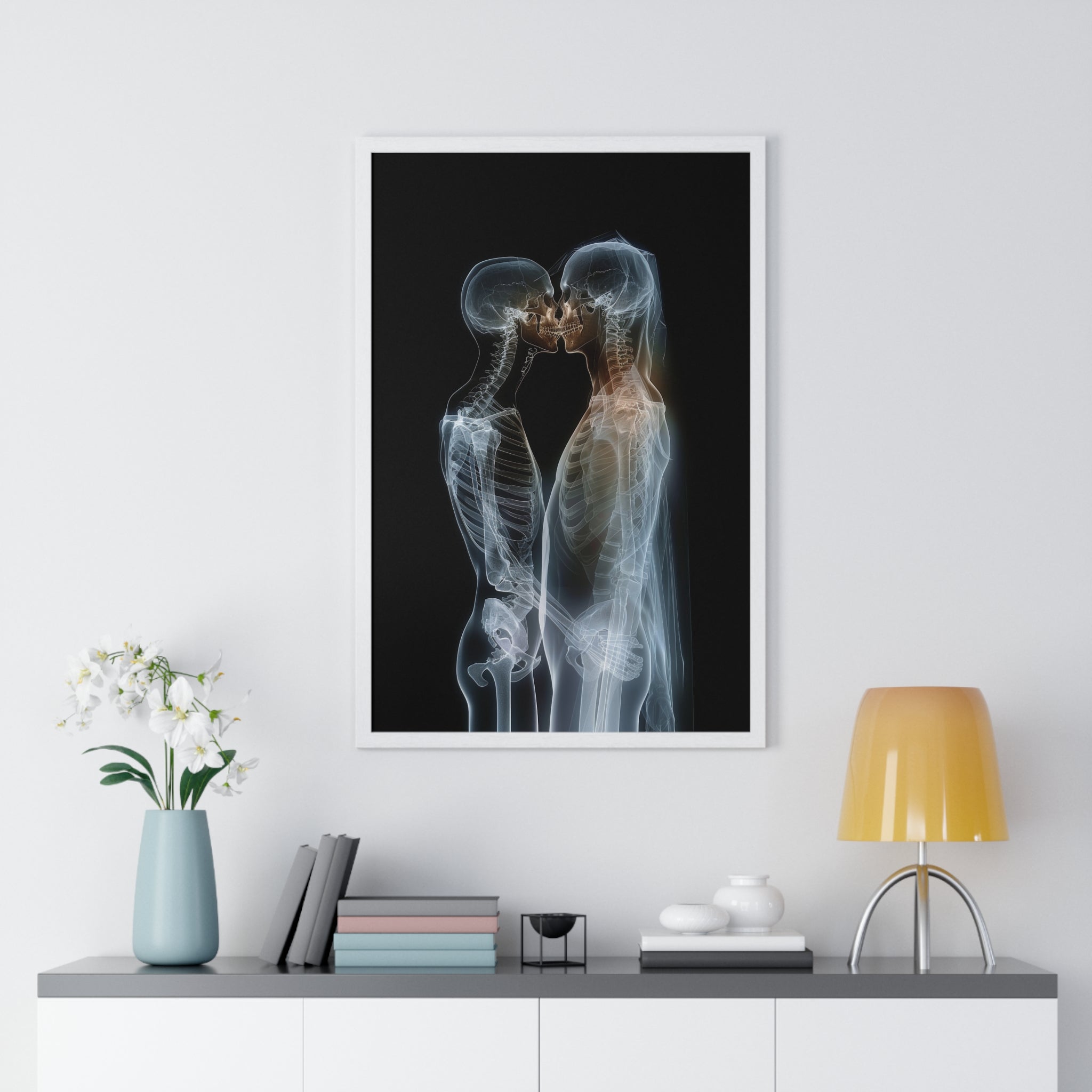 Transparent Love - Vertical Framed Poster