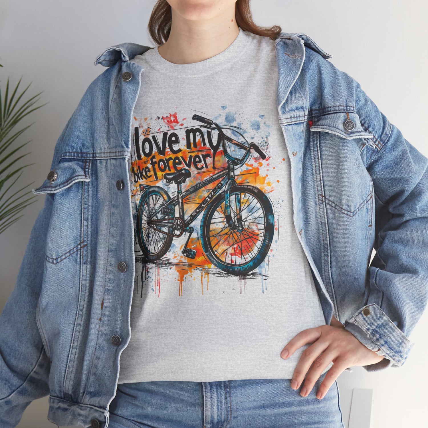 Love My Bike Forever  - Unisex Heavy Cotton Tee