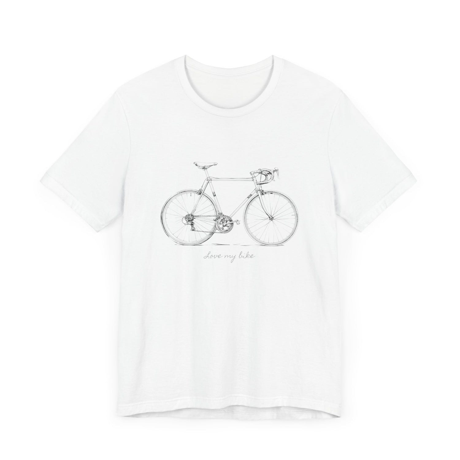 Love My Bike - Unisex Jersey Kortærmet T-shirt