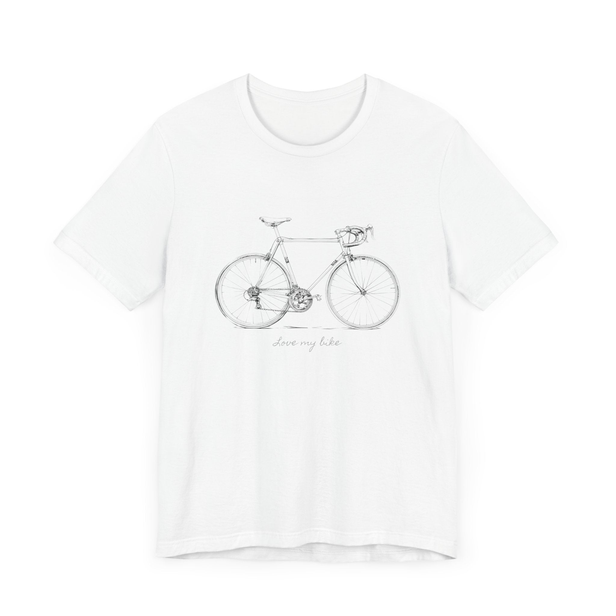 Love My Bike - Unisex Jersey Kortærmet T-shirt