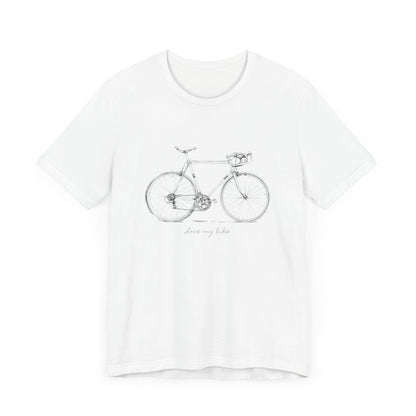 Love My Bike - Unisex Jersey Kortærmet T-shirt