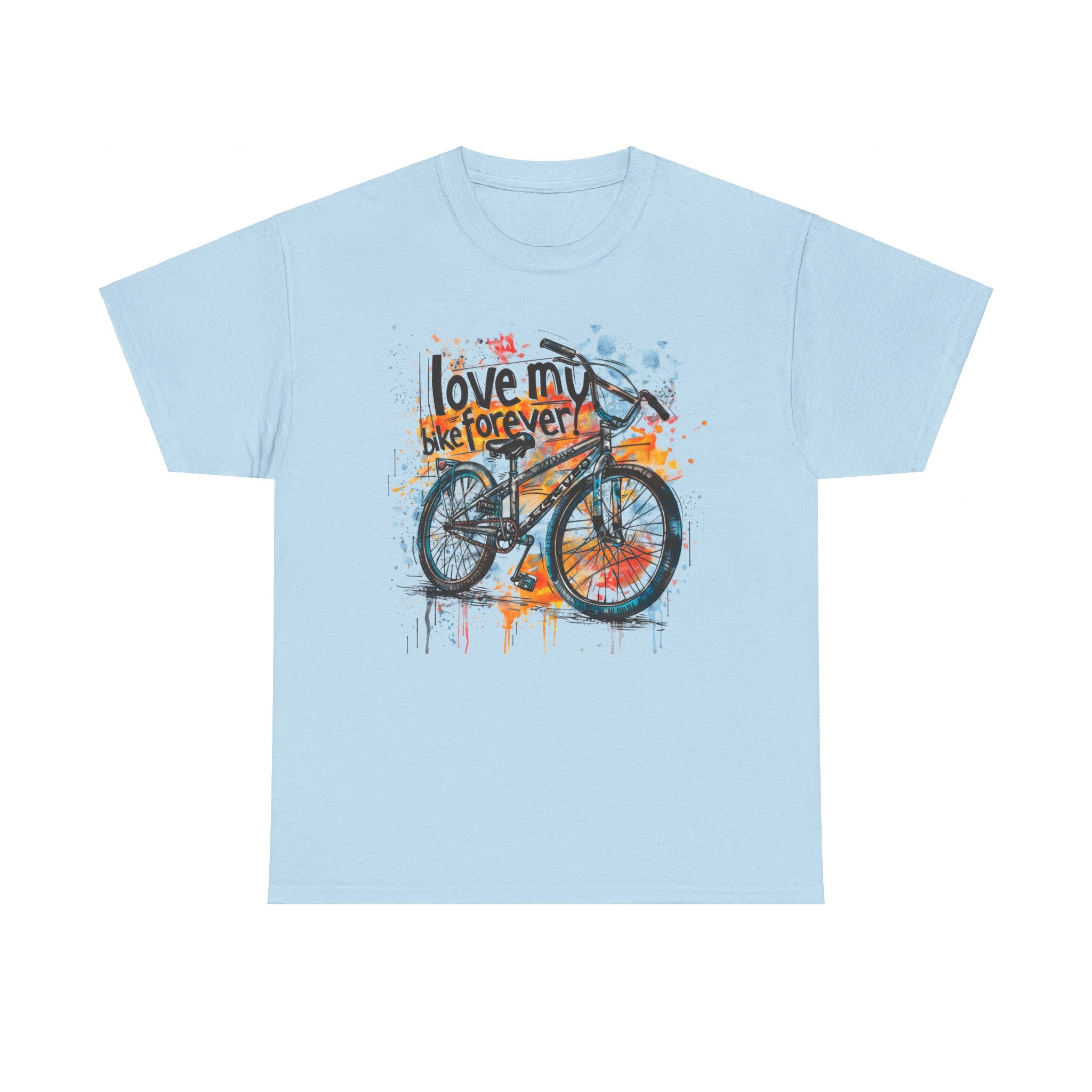 Love My Bike Forever  - Unisex Heavy Cotton Tee