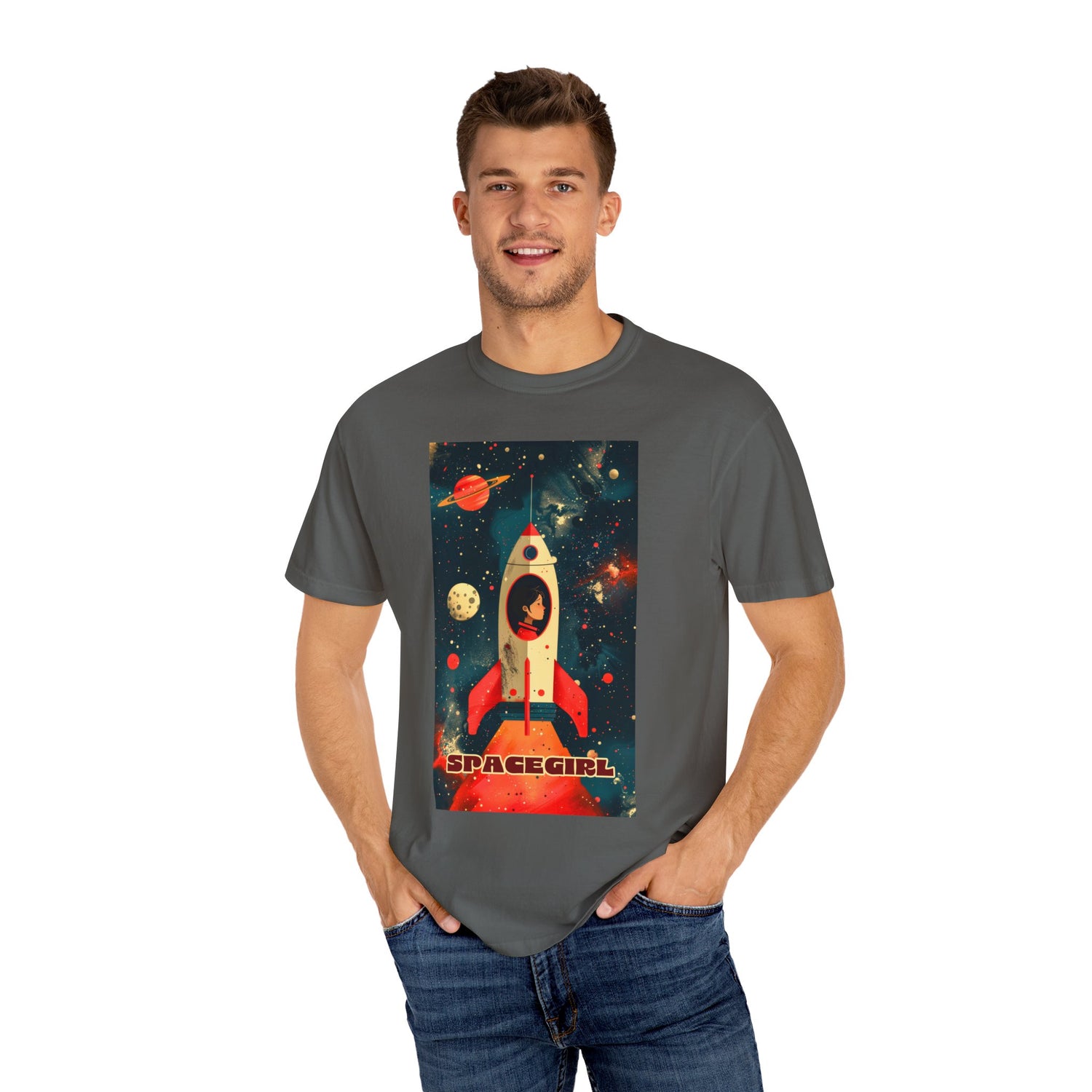 Spacegirl - Unisex Garment-Dyed T-shirt