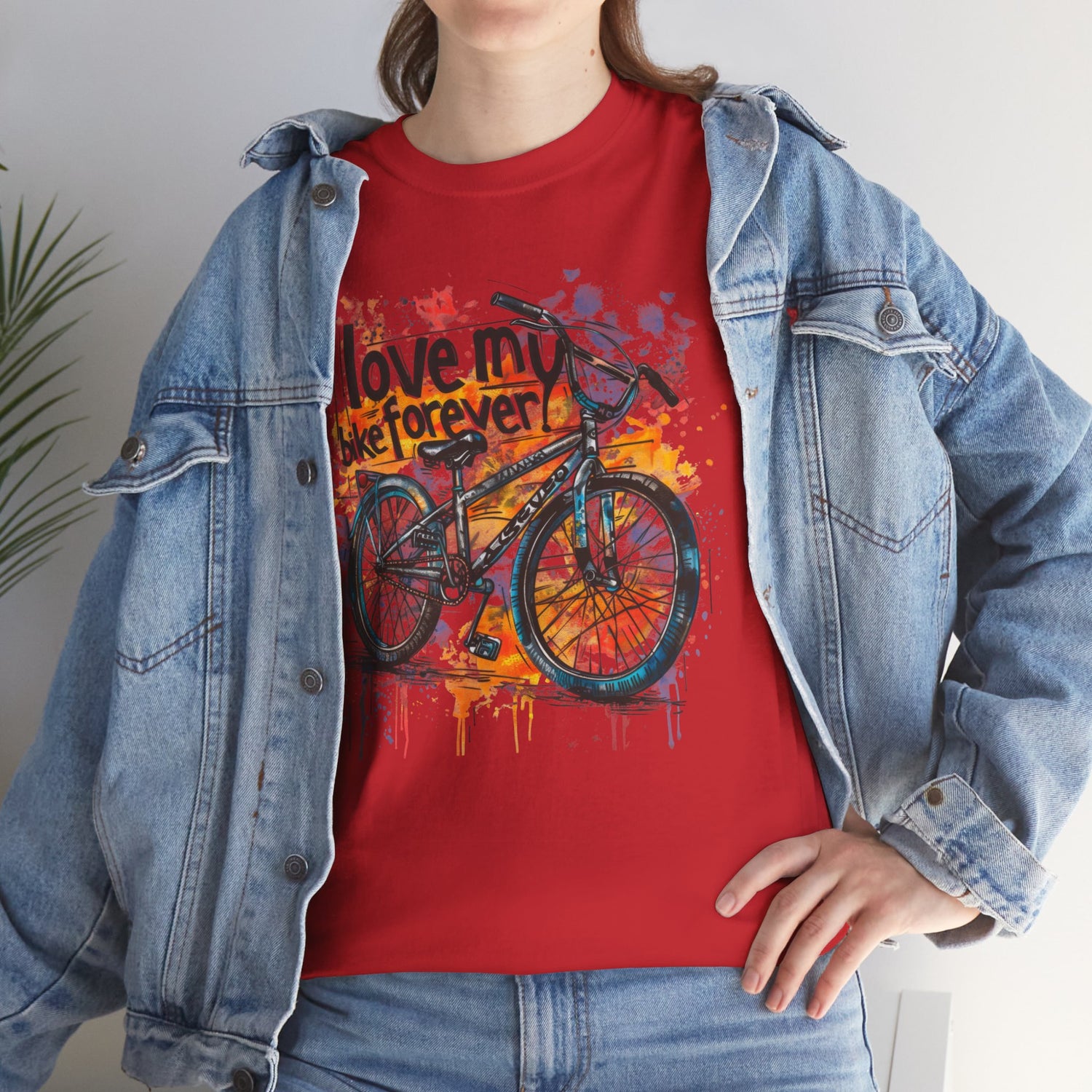 Love My Bike Forever  - Unisex Heavy Cotton Tee