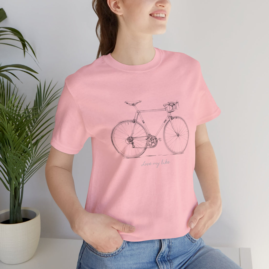 Love My Bike - Unisex Jersey Kortærmet T-shirt