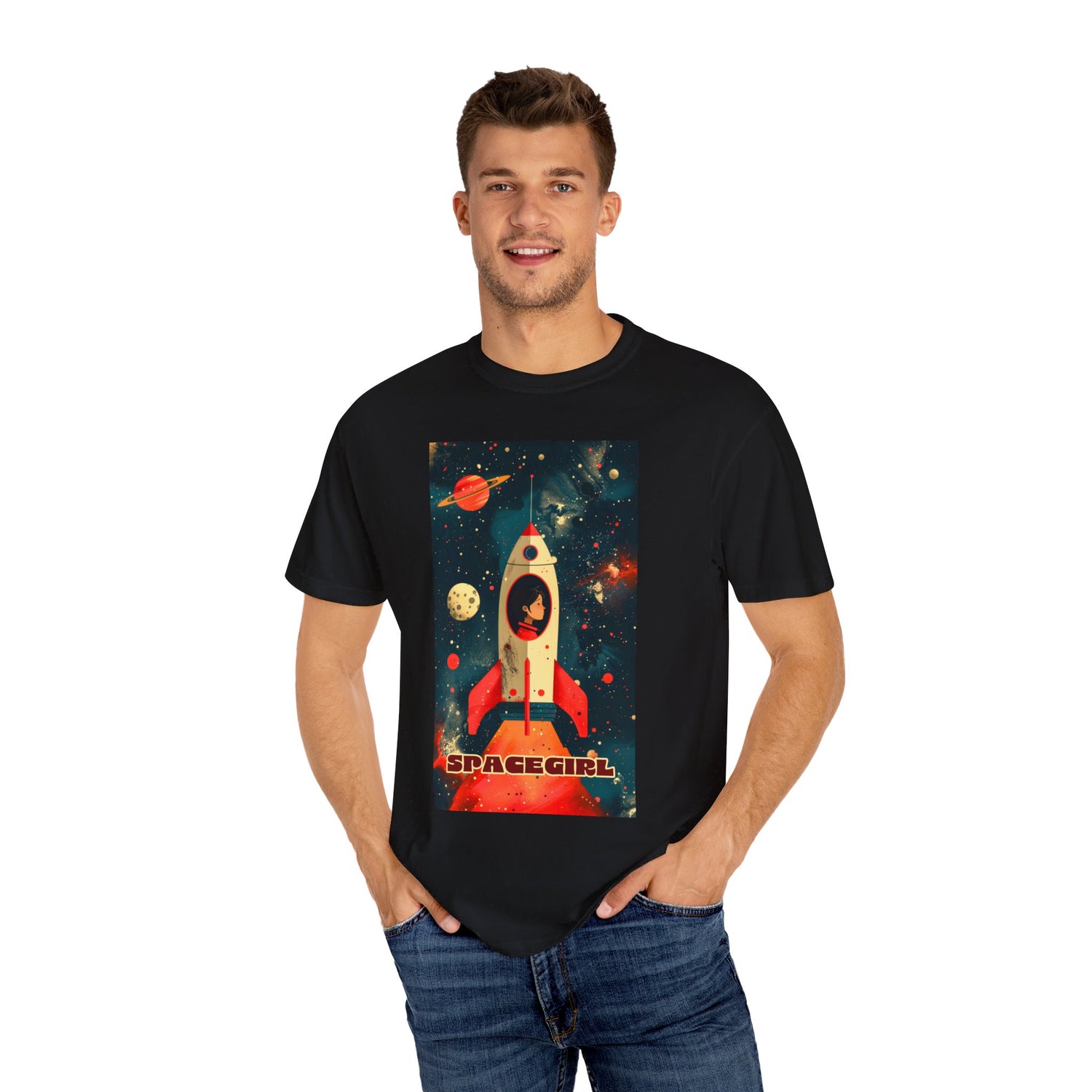 Spacegirl - Unisex Garment-Dyed T-shirt